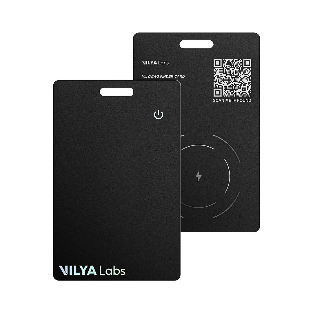 SmartCard Thin Wallet Tracker Card, Rechargeable & Reusable, Works with Apple Find My App, Item Finder for Luggage Tag, Purse, Phone