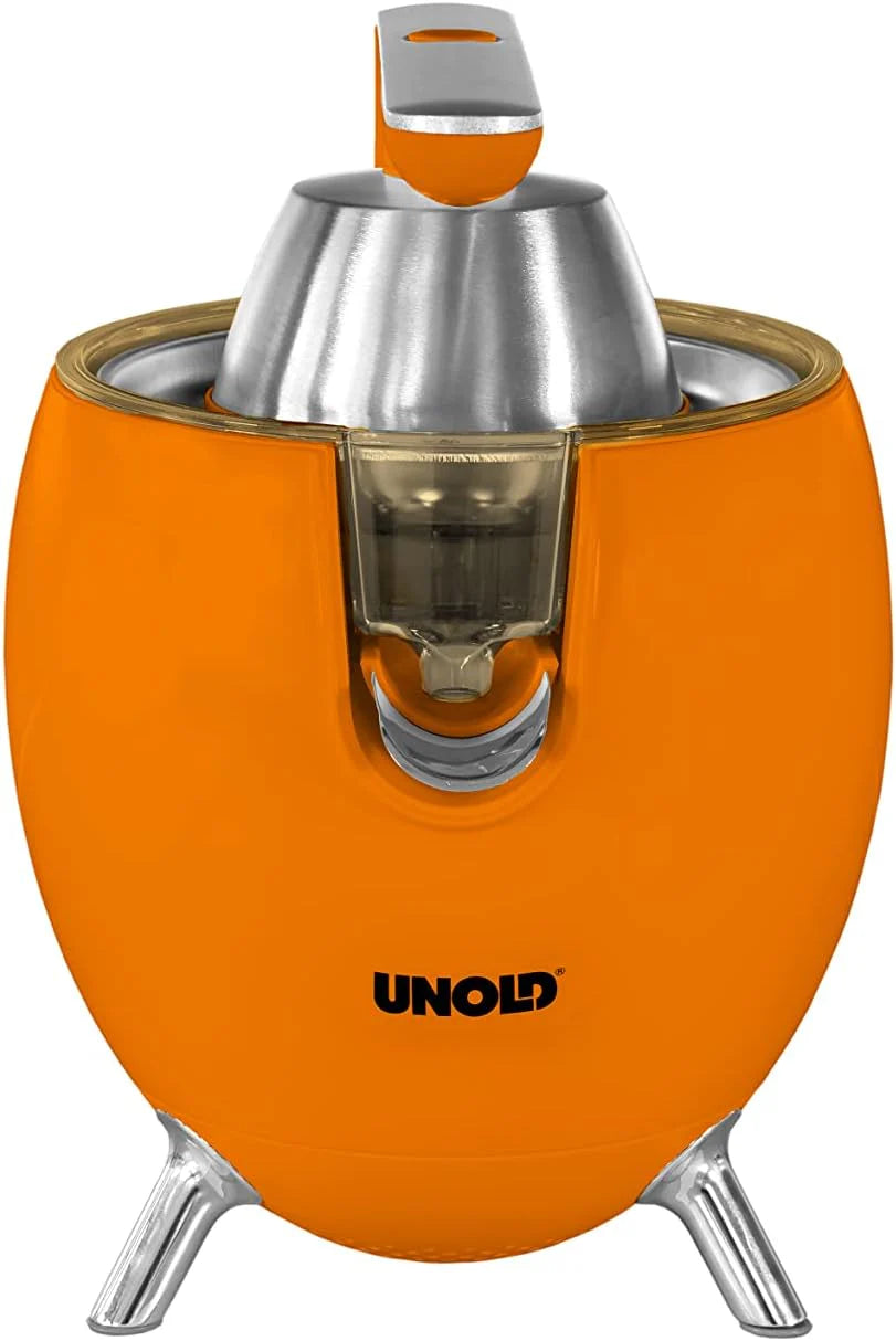 Riveira Power Juicy Electric Citrus Press, Non-Slip Feet – Retro Style Citrus Juicer - 300W Electric Orange Juice Squeezer, 2 Cones for Large & Small Fruits - Easy to Clean Juicer Machine