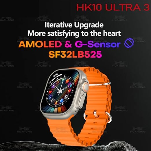 HK10 ULTRA 3 Smartwatch (Multicolour Strap, 49mm)
