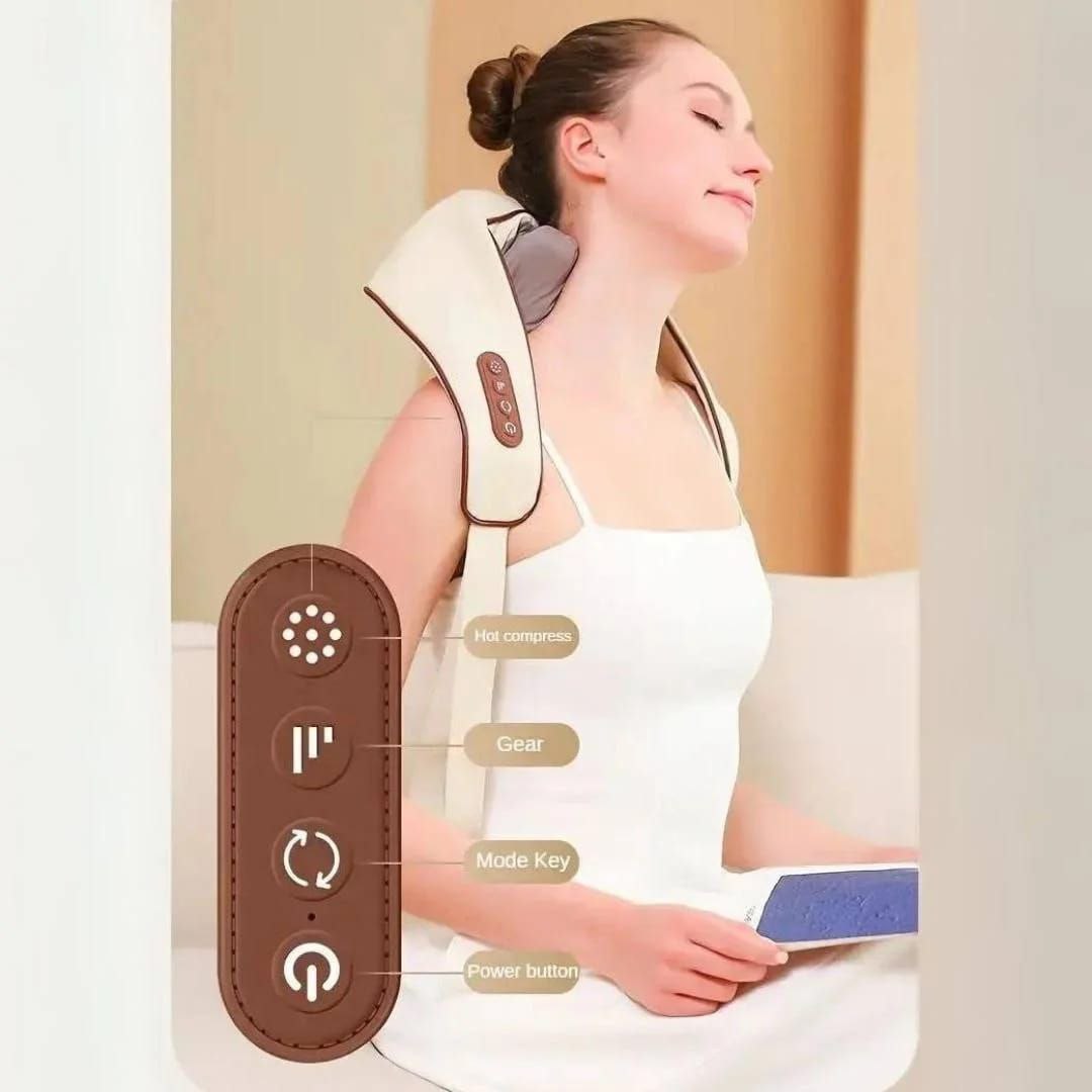 Neck and Back Massager with Heating Mode, Massager for Body Aches and Pains Relief