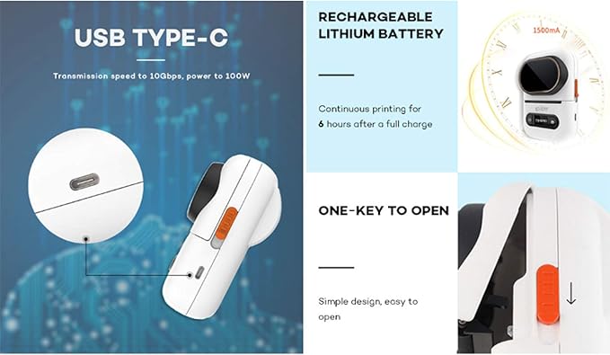 E-mini Bluetooth Pocket Label Printer