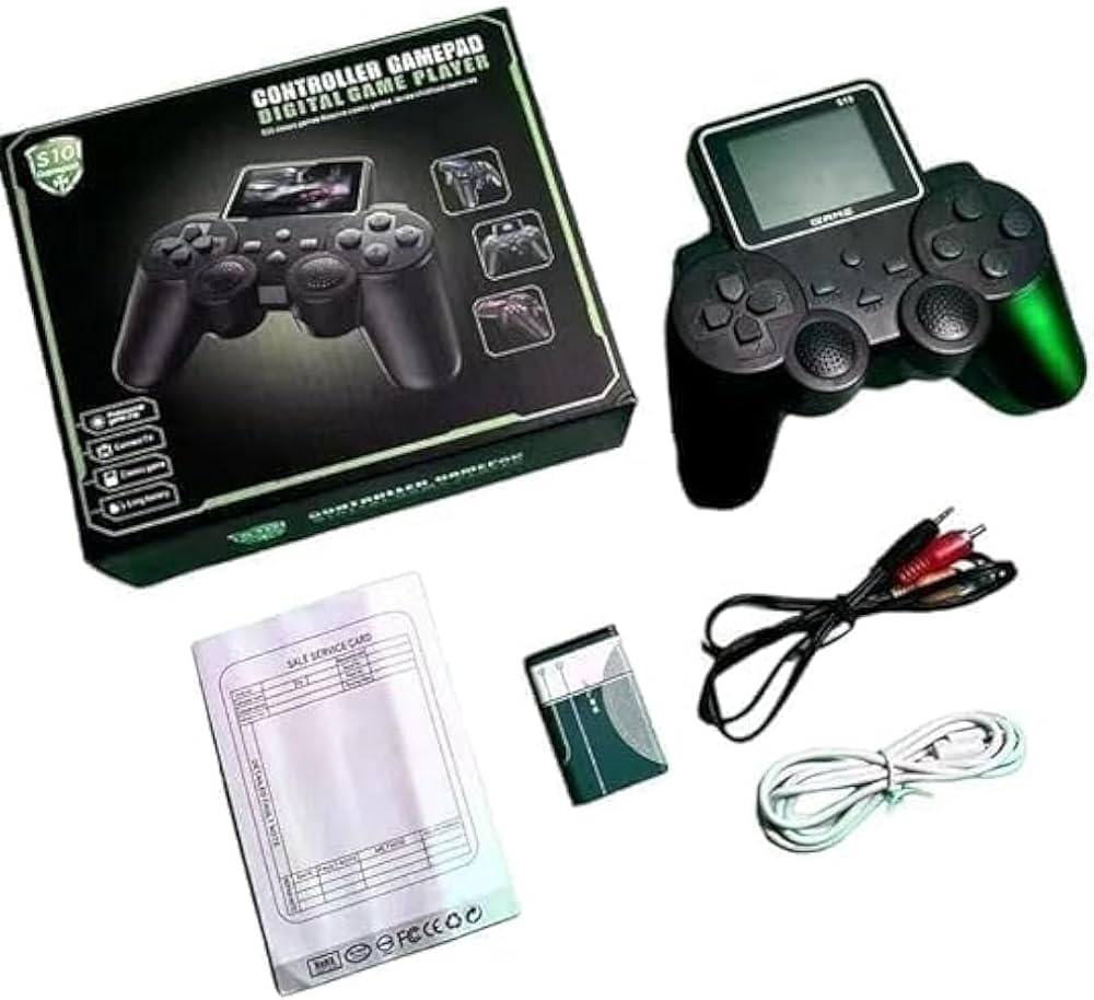 DXP S10 Handheld Game Console for Kids 520 Retro Video Games Classic Rechargeable Console with TV Support