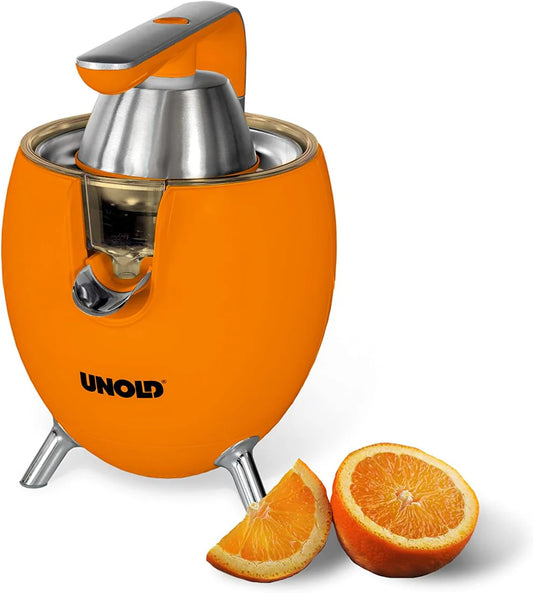Riveira Power Juicy Electric Citrus Press, Non-Slip Feet – Retro Style Citrus Juicer - 300W Electric Orange Juice Squeezer, 2 Cones for Large & Small Fruits - Easy to Clean Juicer Machine