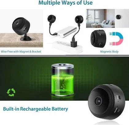 AB SmartEye Mini Wireless WiFi Security Camera | HD 1080p